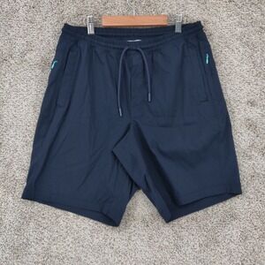 Birddogs Shorts Mens Large Blue Lined Hiking Gym Running Athletic Shorts